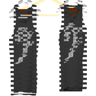 Bass Clef Vintage Gray Bassist Bass Player Tank Top Tank Top | Mazezy