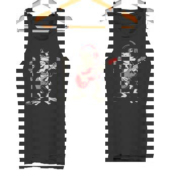 Bass Guitar Frog Jazz Rock Metal Music Blues Toad Tank Top | Mazezy