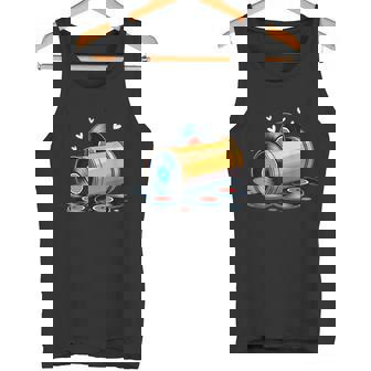 Battery And Vinyls – Abstract Music Lover Tank Top | Mazezy