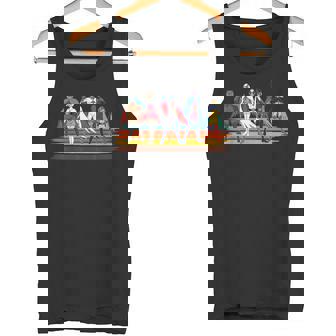 Battle Of The Planets ヴィンテージスタイルブラシストライプ タンクトップ - Kawaiitshirt