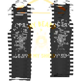 My Beard Is My Shield Vikings Nordic Viking Warrior Tank Top | Mazezy