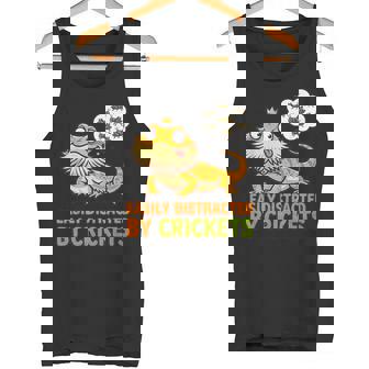 Bearded Dragon Easily Distracted By Crickets Pet Tee Tank Top | Mazezy