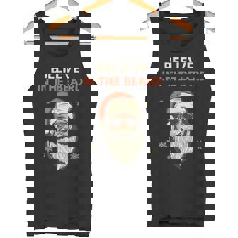 Believe In The Beard – Cool Santa Christmas For Man Tank Top | Mazezy