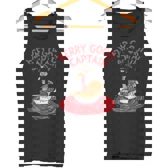 Berry Good Captain Thanksgiving Turkey Cranberry Sauce Lover Tank Top | Mazezy