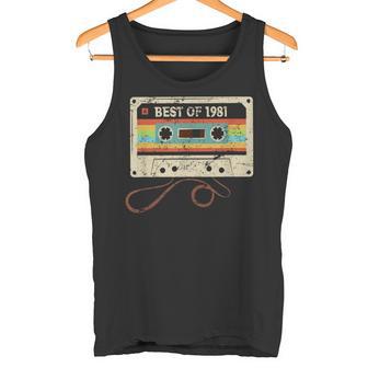 Best 0F 1981 44 Geburtstag 44 Jahre Geburtstag Frau Mann Tank Top - Geschenkecke