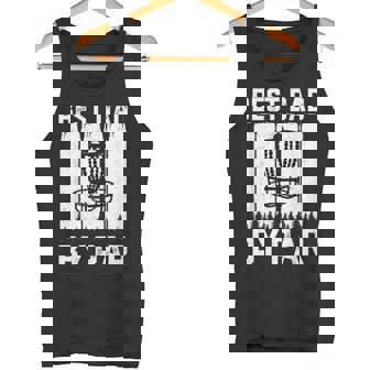 Best Dad By Bar For Disc Golf Lovers Father's Day Tank Top | Mazezy