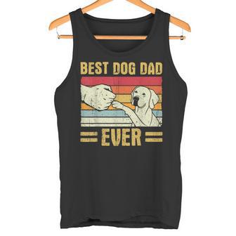 Best Dog Dad Everintage Retro Uomo Regalo Canotta - Novitaregali