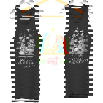 Best Ever Christmas Cool Jesus Nativity Scene Christian Xmas Tank Top | Mazezy