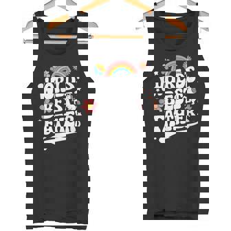 Words Best Father Pink Father’S Day タンクトップ - Kawaiitshirt