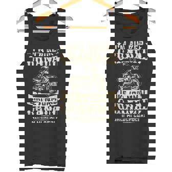 Biker Grandad Much Cooler Best Grandpa Ever Motorbike Dad Tank Top | Mazezy