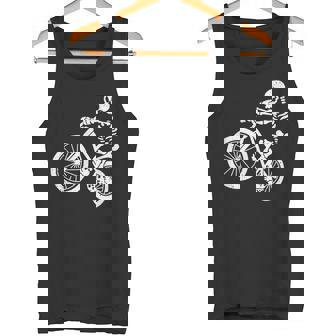 Biker Skeleton Mountain Bike Tank Top | Mazezy