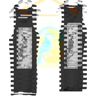 The Blue Jay Tarot Card Tank Top | Mazezy