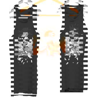 Boho Goat Rider Horse Desert Cowboy Tribal Art Tank Top | Mazezy