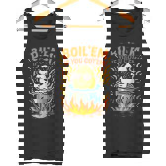 Boil 'Em If You Got 'Em Autumn Season Deviled Eggs Lovers Tank Top | Mazezy