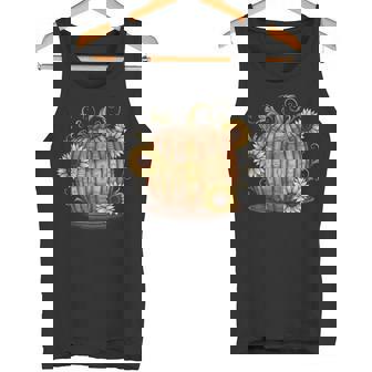 Book Pumpkin Sunflower Bookish For Book Lovers Bi Tank Top Tank Top | Mazezy