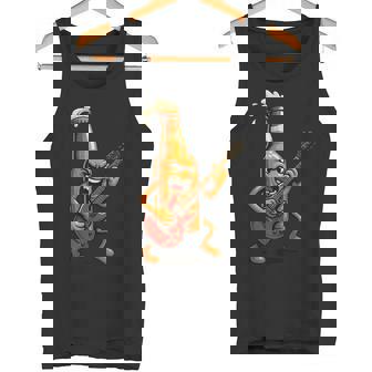 Bouteille De Bière Amusante Avec Costume De Guitare Électrique Pour Les Fans De Rock Débardeur e - Cadeauxyz