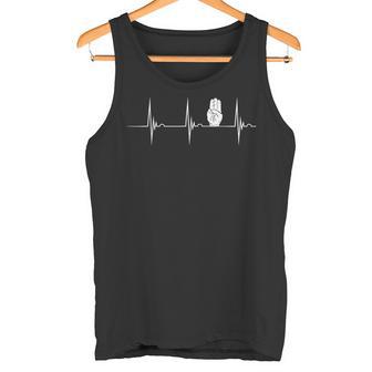 Boycoutaludo Gesto Latido Del Corazón Ecg Pulso Campingigno Camiseta sin mangas - Regaloses