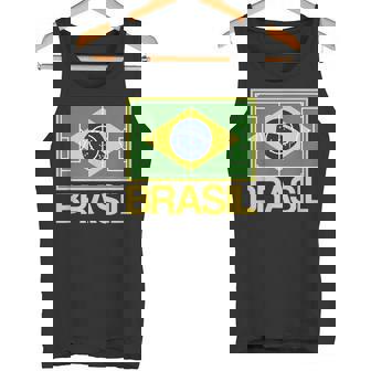 Brazil Soccer Field Flag Brasil Country Brazilian Pride Tank Top | Mazezy