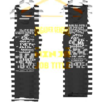 Brigadier General Job Title Tank Top Tank Top | Mazezy