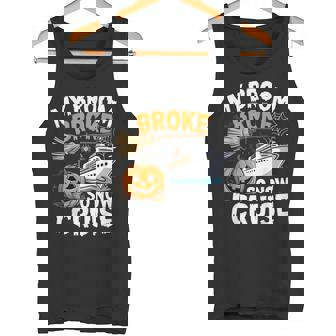 My Broom Broke So Now I Cruise Halloween Sailing Cruising Tank Top | Mazezy