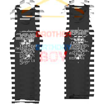 Brother Of Birthday Boy Spider Family Bday Party Boys Kids Tank Top | Mazezy
