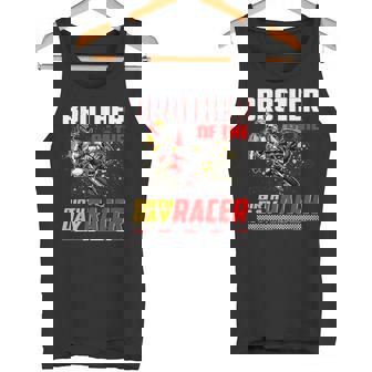 Brother Of The Birthday Racer Dirt Bike Motocross Theme Tank Top | Mazezy