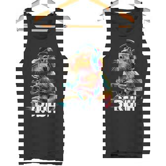 Bruh Capybaras Video Games Capybara Tank Top | Mazezy