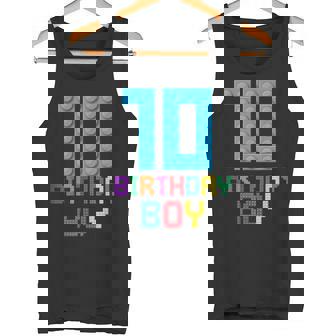 Building Bricks 10歳の誕生日 男の子 10年 マスタービルダー タンクトップ - Kawaiitshirt