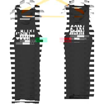 Cagliari City Italia Vintage Italy Flag For Travel Lovers Tank Top | Mazezy