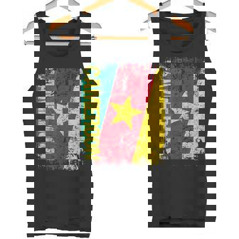CAMEROON Flag Vintage Distressed CAMEROON Tank Top | Mazezy