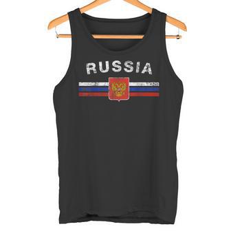 Camisa De La Bandera Rusa Emblema Ruso Y Camisa De La Bandera De Rusia Camiseta sin mangas - Regaloses