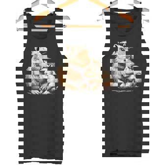 Capybara Mom And Baby Mother's Day Tank Top | Mazezy