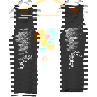 Cat Astronaut Balloon Planets Outer Space Traveler Tank Top Tank Top | Mazezy