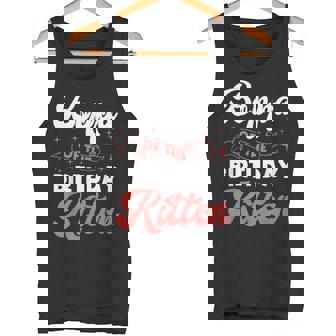 Cat Boppa Birthday Kitten Purr Party Paw Fur Matching Theme Tank Top | Mazezy