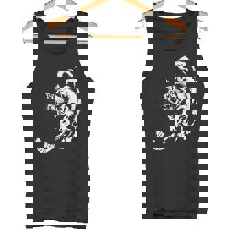 Cat Hockey Player Team Hockey Lovers Kitten Hockey Tank Top | Mazezy