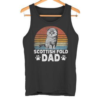 Cat Owner Dad Retrocottish Fold Dad Canotta - Novitaregali
