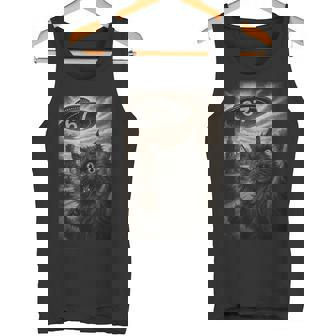 Cat Selfie 67 Meme Six Seven UFO Tank Top | Mazezy