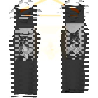 Cat Smoking Cigarette Meme Kitten Meme Smoking Tank Top | Mazezy