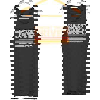 Cement Truck Driver Retro Sunrise Tank Top | Mazezy