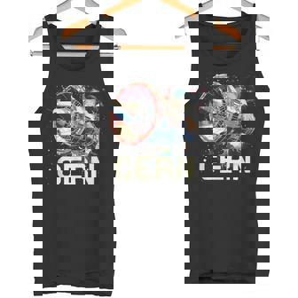 Cern 大型ハドロン衝突型加速器 レトロ素粒子物理空間 タンクトップ - Kawaiitshirt