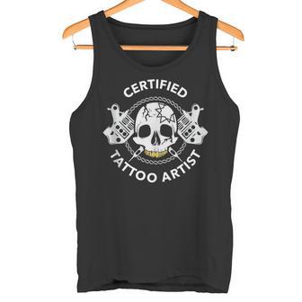 Certificado Artistas Del Tatuaje Regalo Tatuadores In Mangas Camiseta sin mangas - Regaloses