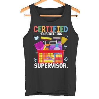 Certified Housekeeping Supervisor Heart Appreciation Tank Top - Monsterry