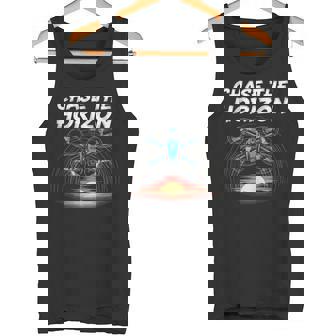 Chase The Horizon Sunset Flight FPV Exploration Drone Tank Top Tank Top | Mazezy