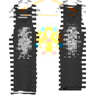 Cheerleading Skeleton Halloween Cheer Skeleton Cheerleader Tank Top | Mazezy