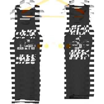 Chef On Wheels Bicycle Cycling Bicycles Cooking Culinary Tank Top | Mazezy