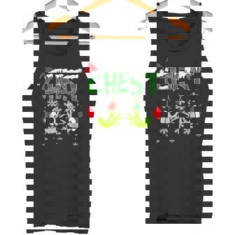 Chest Nuts Matching Chestnuts Christmas Couples Pajamas Xmas Tank Top | Mazezy