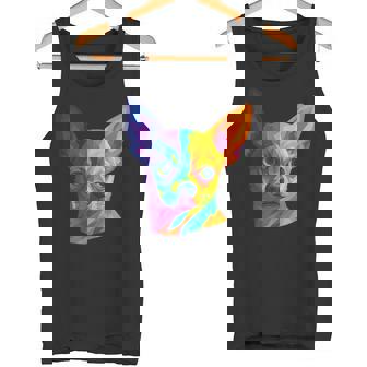 Chihuahua Pop Art Portrait For Dog Owners Tank Top | Mazezy