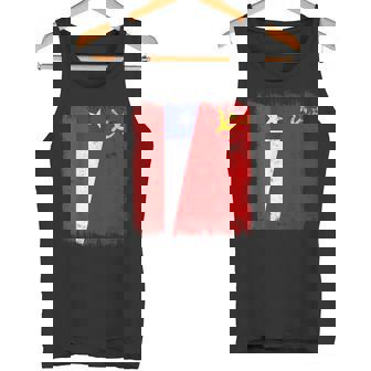 Chile Soviet Union Flag Chilean CCCP Heritage Tank Top | Mazezy