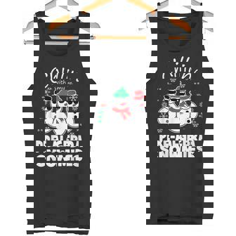 Chillin With My Pre Algebra Snowmies Christmas Tank Top | Mazezy