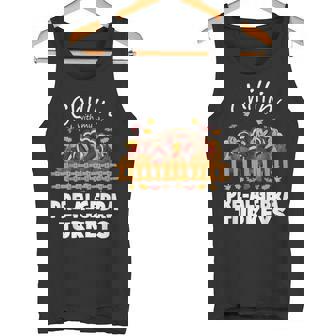 Chillin With My PreAlgebra Turkeys Thanksgiving Tank Top | Mazezy